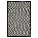 Colonial Mills Rug Outdoor Houndstooth Tweed Black Rectangle