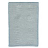 Colonial Mills Rug Outdoor Houndstooth Tweed Sea Blue Rectangle