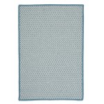 Colonial Mills Rug Outdoor Houndstooth Tweed Sea Blue Rectangle