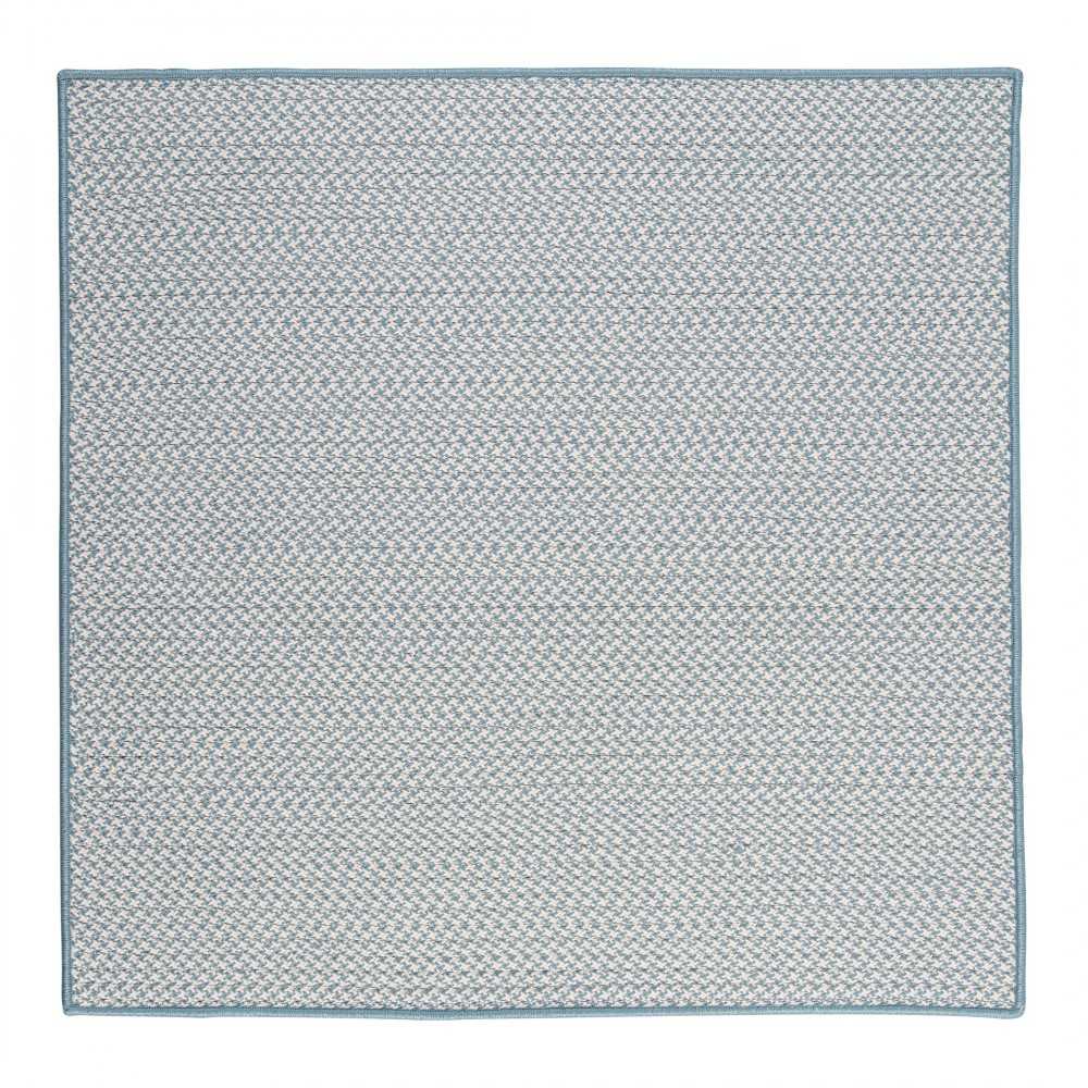 Colonial Mills Rug Outdoor Houndstooth Tweed Sea Blue Square