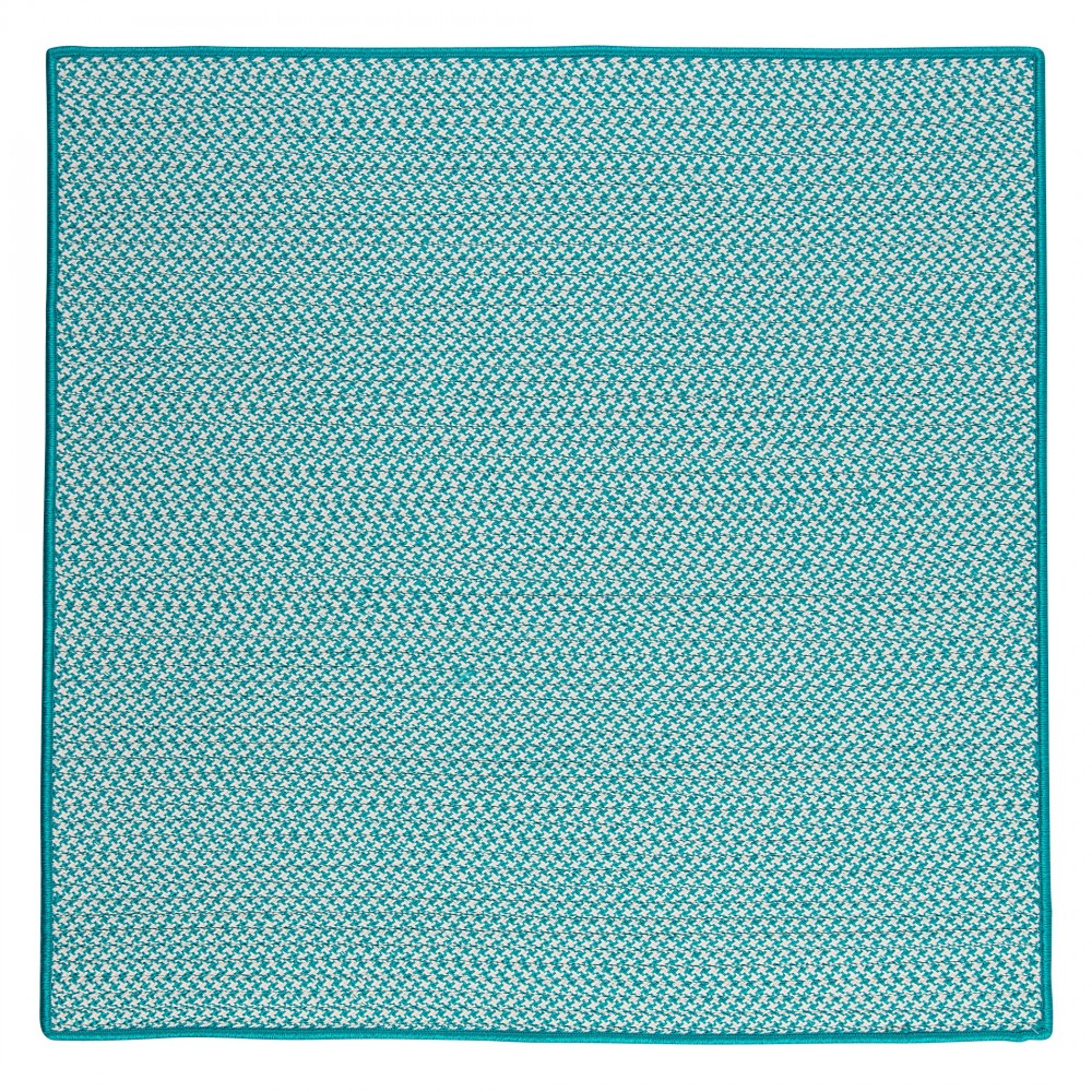 Colonial Mills Rug Outdoor Houndstooth Tweed Turquoise Square Colonial Mills Rug Outdoor Houndstooth Tweed Turquoise Square
