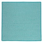 Colonial Mills Rug Outdoor Houndstooth Tweed Turquoise Square