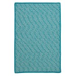Colonial Mills Rug Outdoor Houndstooth Tweed Turquoise Rectangle