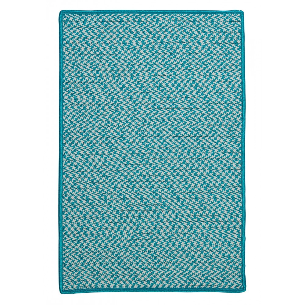 Colonial Mills Rug Outdoor Houndstooth Tweed Turquoise Rectangle Colonial Mills Rug Outdoor Houndstooth Tweed Turquoise Rectangle