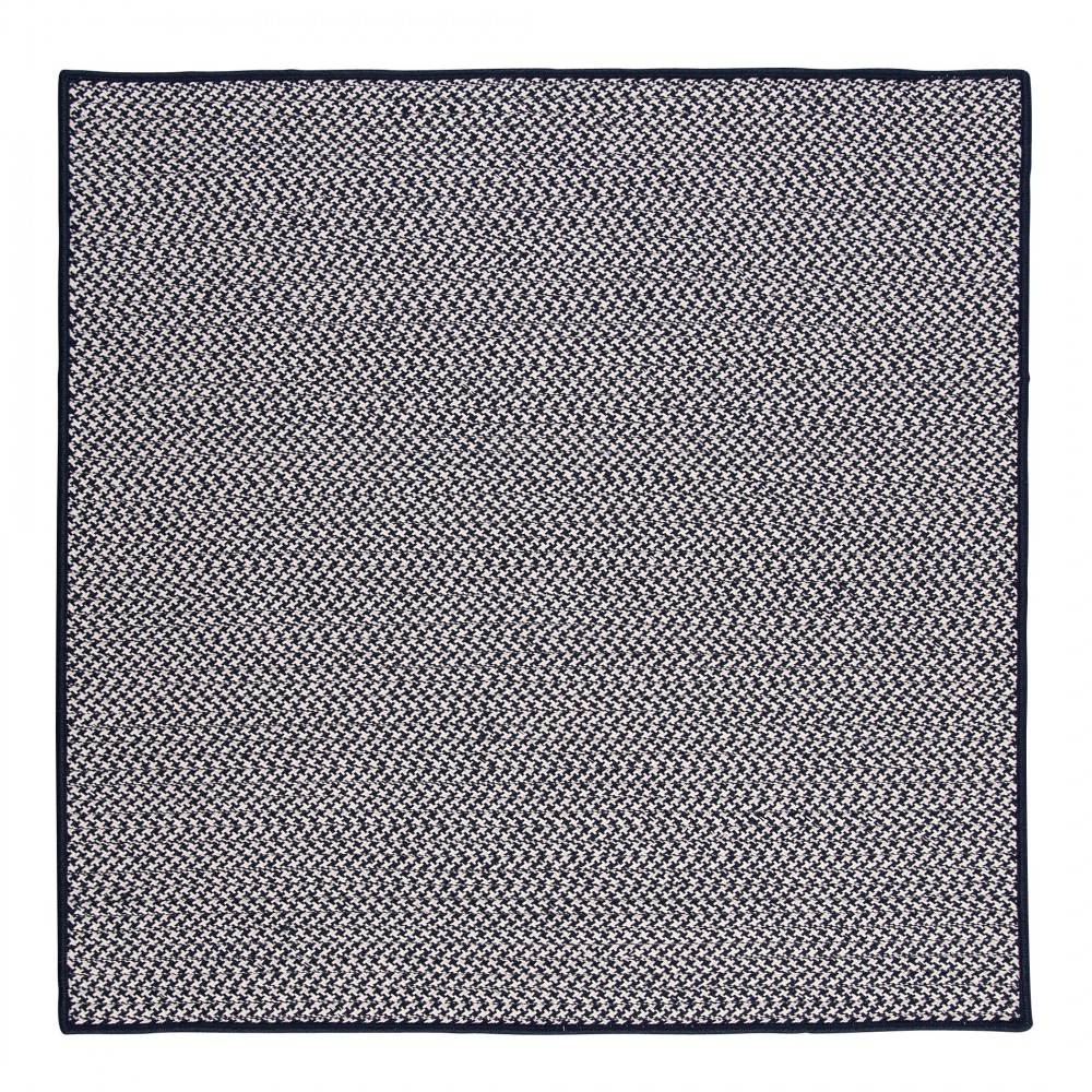 Colonial Mills Rug Outdoor Houndstooth Tweed Navy Square Colonial Mills Rug Outdoor Houndstooth Tweed Navy Square