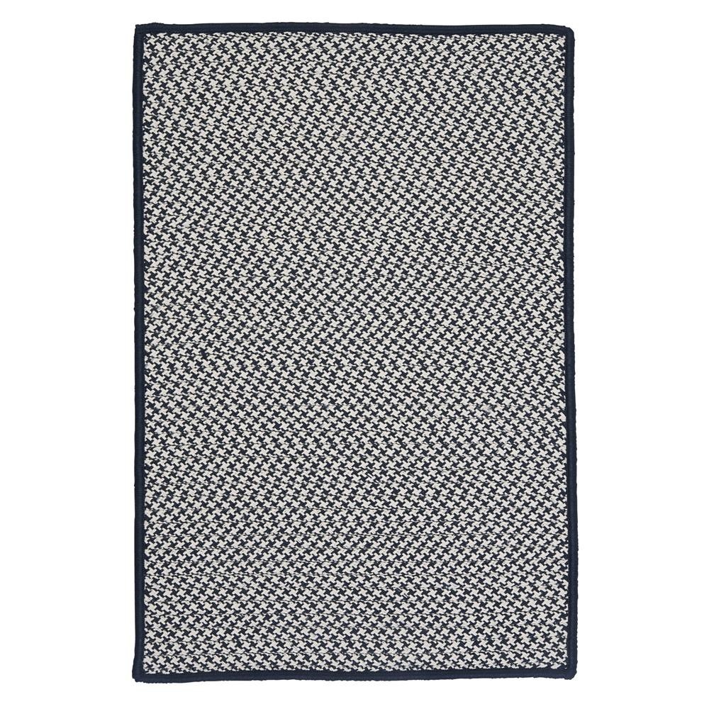 Colonial Mills Rug Outdoor Houndstooth Tweed Navy Rectangle Colonial Mills Rug Outdoor Houndstooth Tweed Navy Rectangle