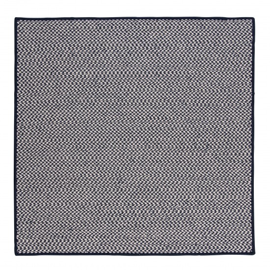 Colonial Mills Rug Outdoor Houndstooth Tweed Navy Square