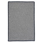 Colonial Mills Rug Outdoor Houndstooth Tweed Navy Rectangle