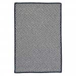 Colonial Mills Rug Outdoor Houndstooth Tweed Navy Square