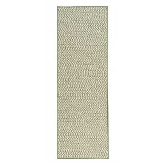 Colonial Mills Rug Outdoor Houndstooth Tweed Leaf Green Runner (Rectangle)