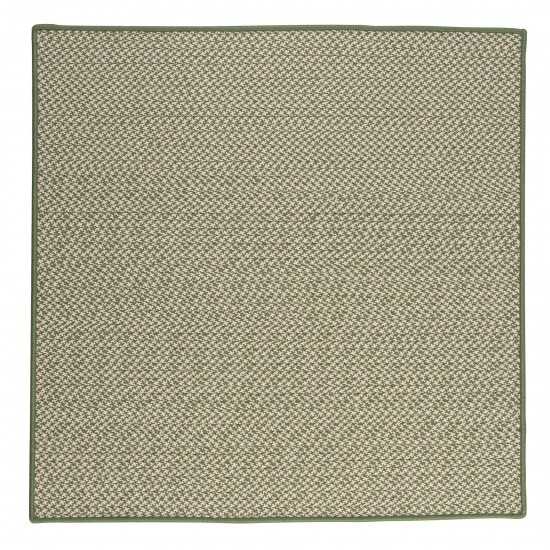 Colonial Mills Rug Outdoor Houndstooth Tweed Leaf Green Square