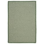 Colonial Mills Rug Outdoor Houndstooth Tweed Leaf Green Rectangle