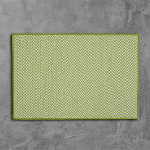 Colonial Mills Rug Outdoor Houndstooth Tweed Lime Rectangle