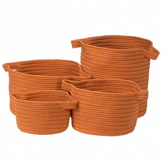 Colonial Mills Basket American Farmhouse Orange Round