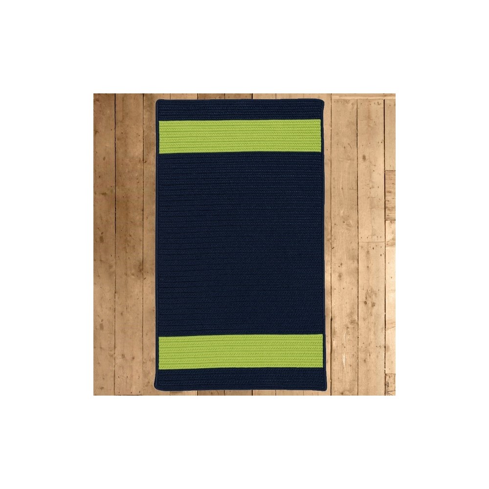 Colonial Mills Rug Aurora Navy Green Rectangle