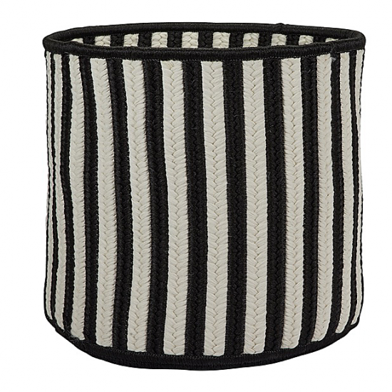 Colonial Mills Basket Baja Stripe Basket Black Round