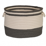 Colonial Mills Basket Bar Harbour Basket Gray Round