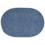 Colonial Mills Rug Barefoot Chenille Bath Rug Blue Oval