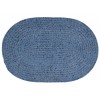 Colonial Mills Rug Barefoot Chenille Bath Rug Blue Oval