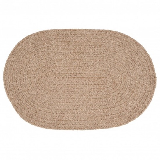 Colonial Mills Rug Barefoot Chenille Bath Rug Sand Oval