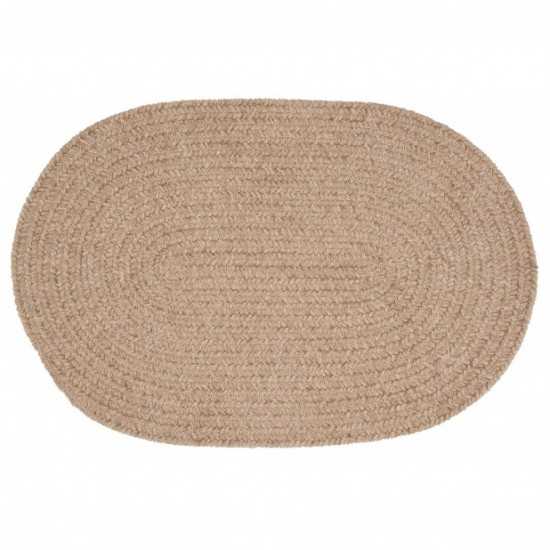 Colonial Mills Rug Barefoot Chenille Bath Rug Sand Oval