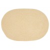 Colonial Mills Rug Barefoot Chenille Bath Rug Yellow Oval