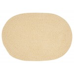 Colonial Mills Rug Barefoot Chenille Bath Rug Yellow Oval