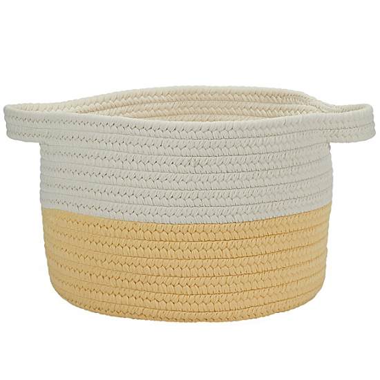 Colonial Mills Basket Beach Bum Basket Yellow Round