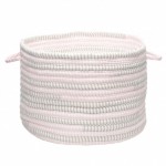 Colonial Mills Basket Bella Nursery Pink Grey Round