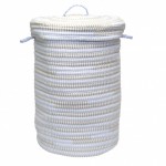 Colonial Mills Hamper Bella Nursery Blue Grey Round