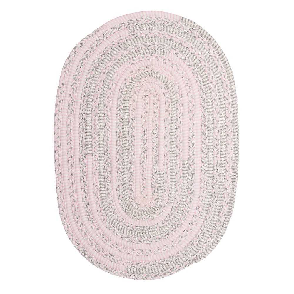 Colonial Mills Rug Bella Nursery Pink Grey Oval Colonial Mills Rug Bella Nursery Pink Grey Oval