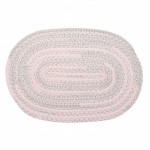 Colonial Mills Rug Bella Nursery Pink Grey Oval
