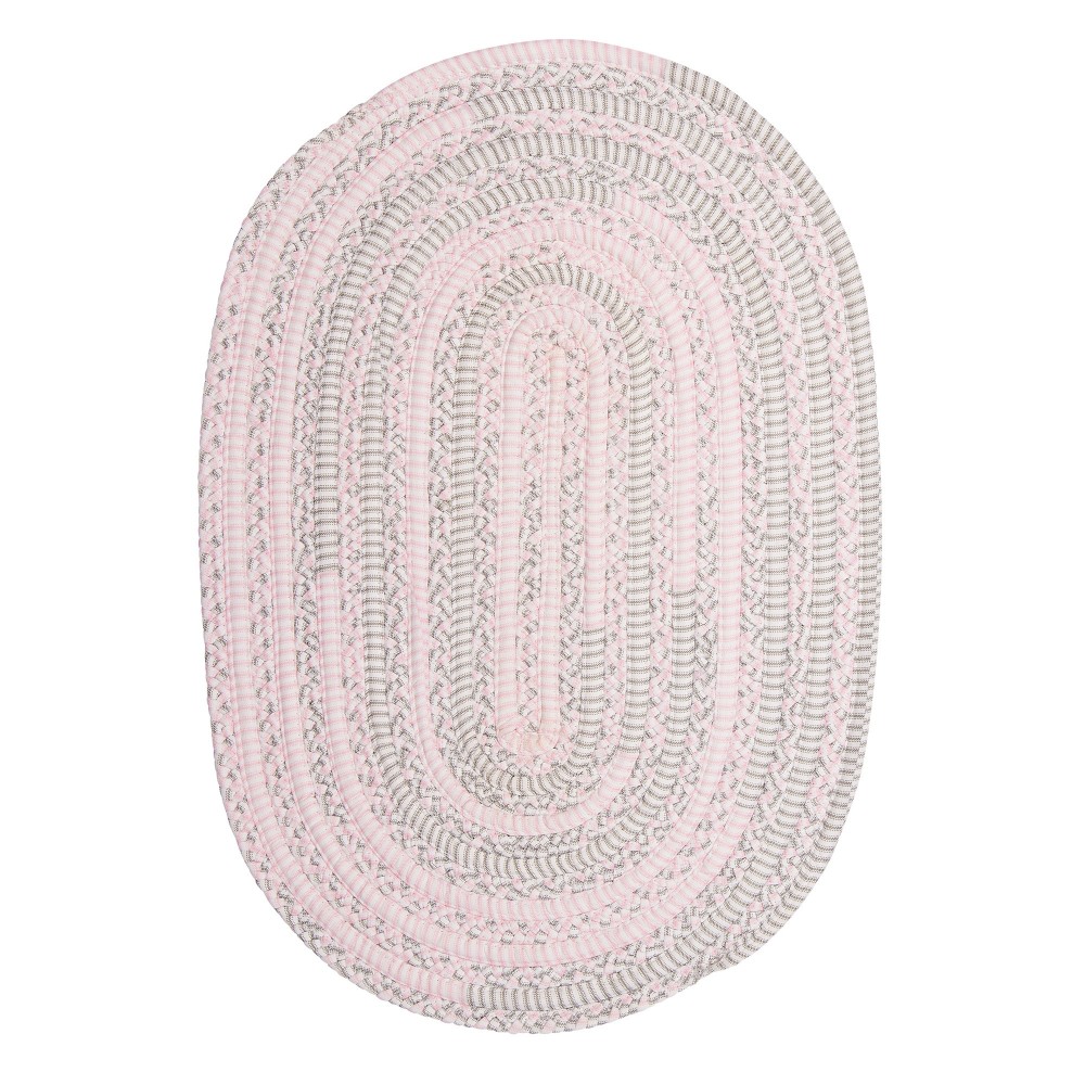 Colonial Mills Rug Bella Nursery Pink Grey Oval Colonial Mills Rug Bella Nursery Pink Grey Oval