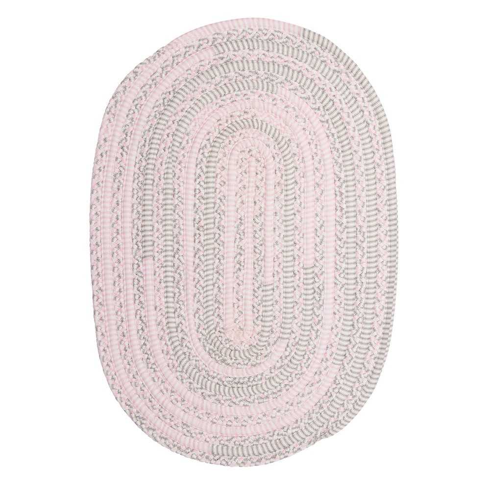 Colonial Mills Rug Bella Nursery Pink Grey Oval