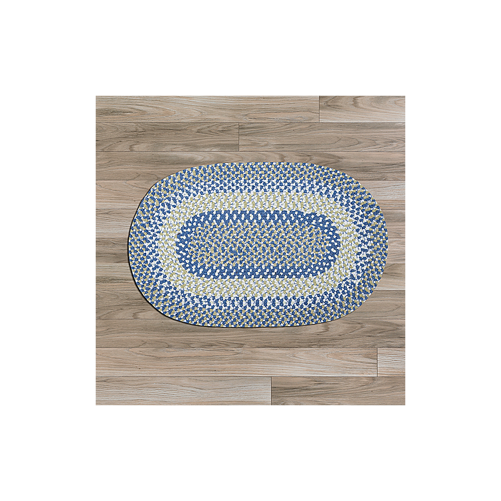 Colonial Mills Rug Blokburst Blueberry Pie Runner (Oval)