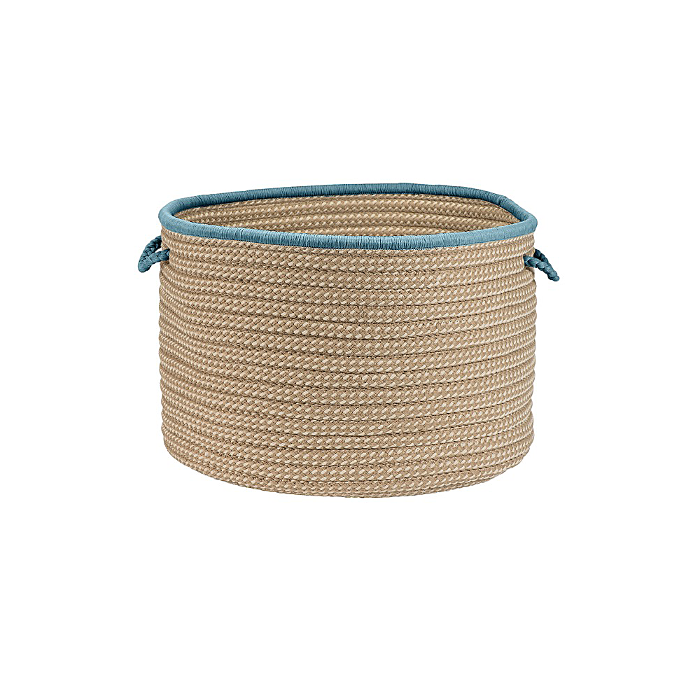 Colonial Mills Basket Boat House Light Blue Round Colonial Mills Basket Boat House Light Blue Round