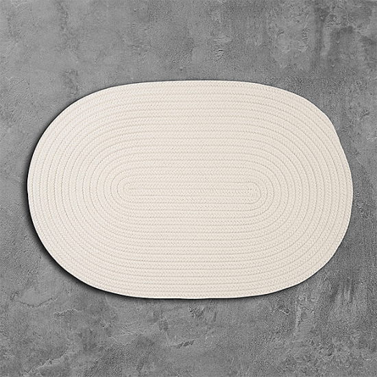 Colonial Mills Rug Boca Raton White Round