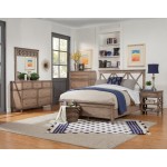 Potter Full Size Panel Bed, French Truffle