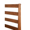 Flynn Retro California King Bed w/Slat Back Headboard, Acorn