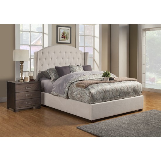 Ava Standard King Tufted Upholstered Bed, Diver/Soap