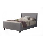 Amber California King Upholstered Bed, Grey Linen