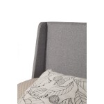 Amber Full Size Upholstered Bed, Grey Linen