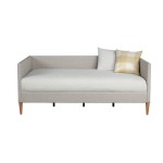 Britney Day Bed, Light Grey Linen