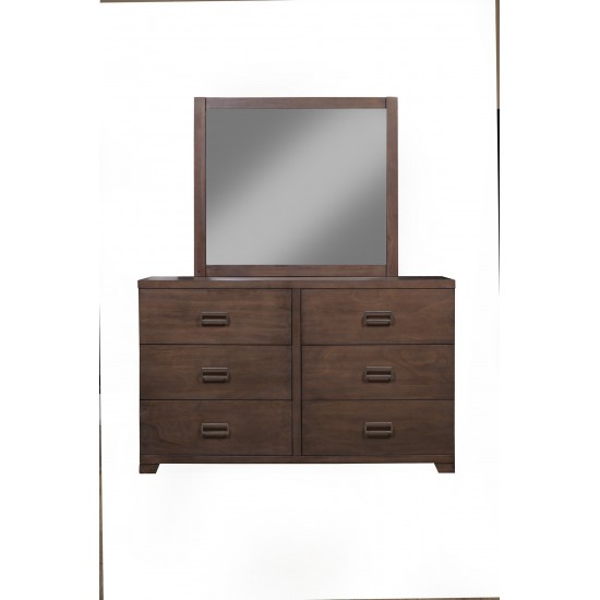 Savannah 6 Drawer Dresser, Pecan