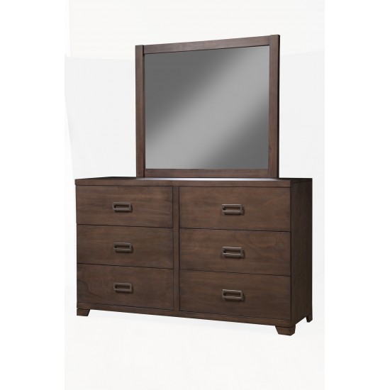 Savannah 6 Drawer Dresser, Pecan