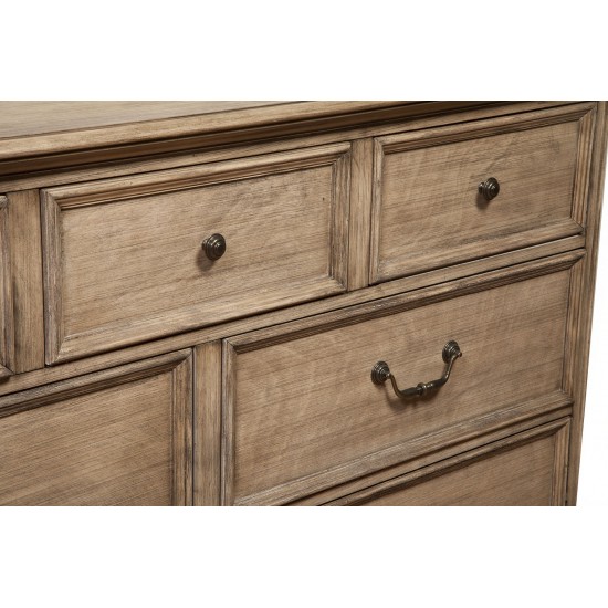 Melbourne 7 Drawer Dresser, French Truffle