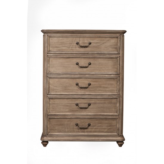 Melbourne 5 Drawer Chest, French Truffle