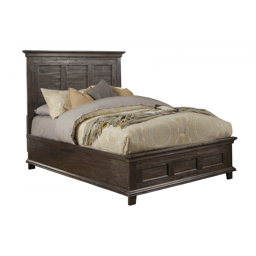 Newberry Queen Panel Bed, Salvaged Grey