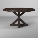 Newberry Round Dining Table, Salvaged Grey