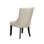 Prairie Set of 2 Upholstered Side Chairs, Cream Linen